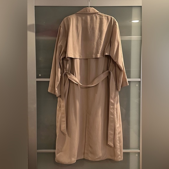 Zara Belted Longline Trench, Size Med - Picture 8 of 8